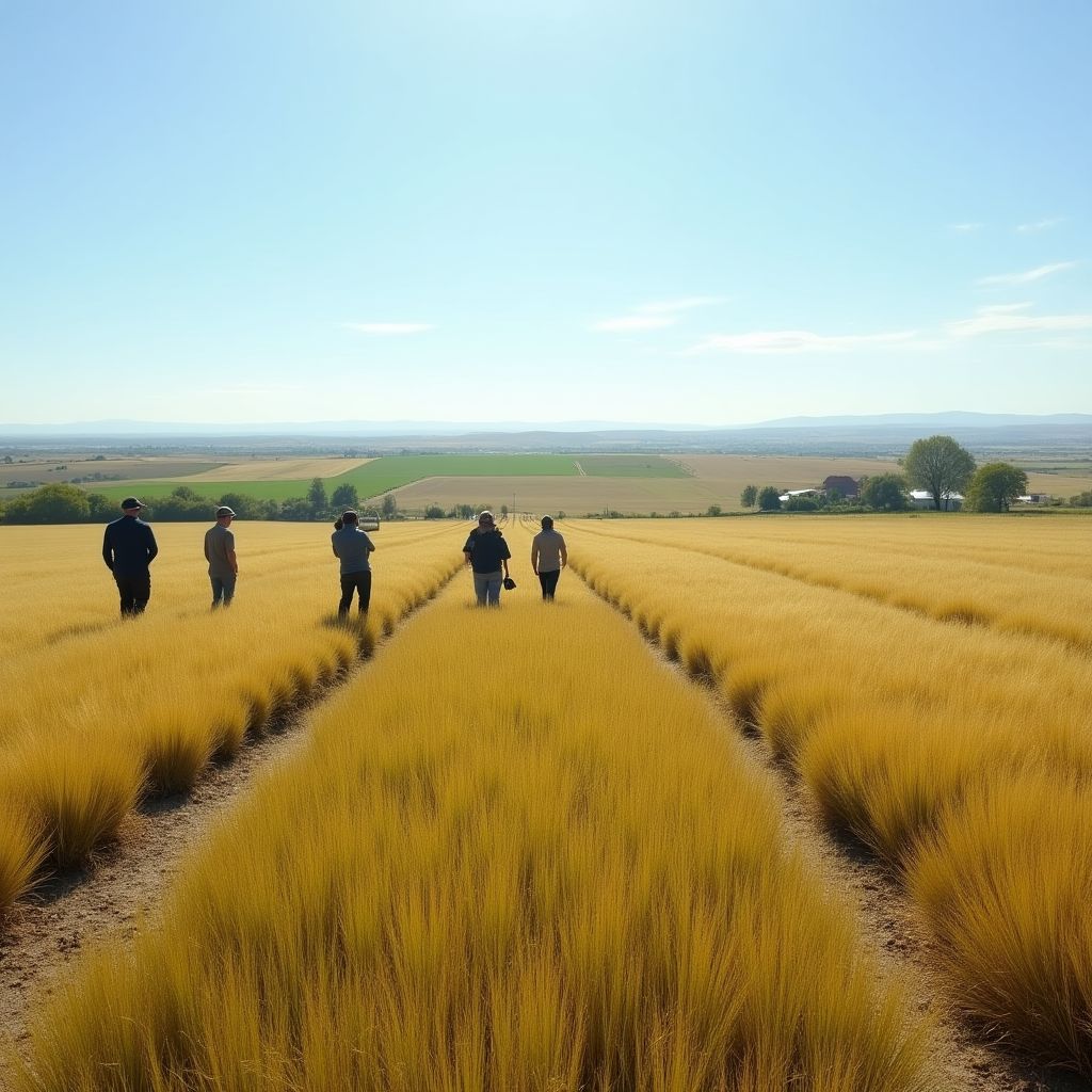 Visita a proyecto agrícola en la Pampa