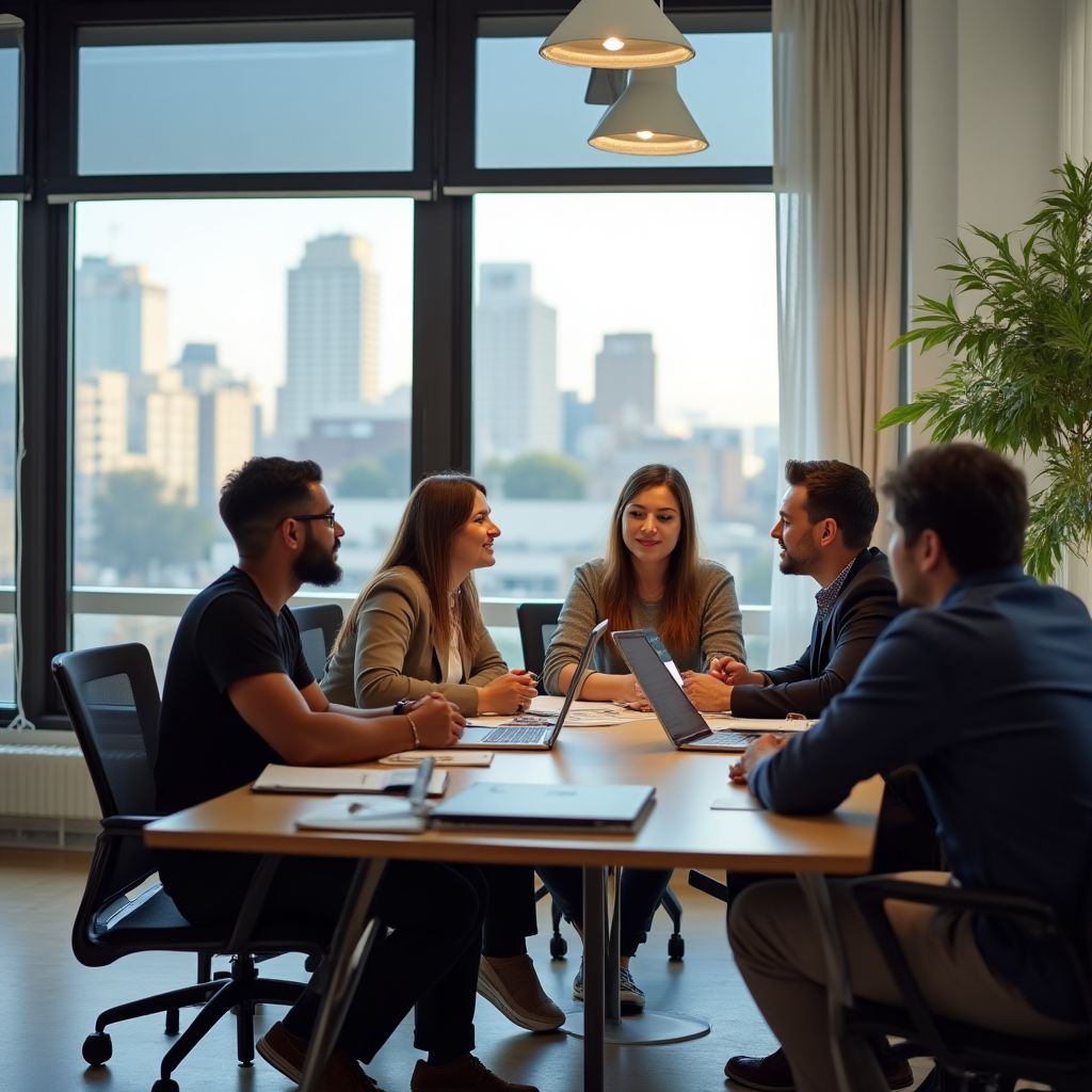Equipo en la oficina de Buenos Aires